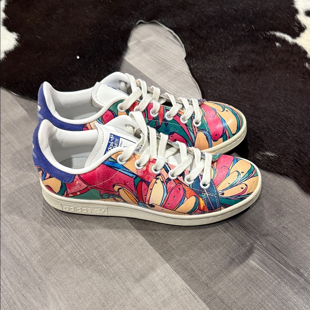 Adidas Stan Smith Multicolor Floral Sneakers The Farm